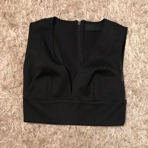 Kendall & Kylie Black Crop Top